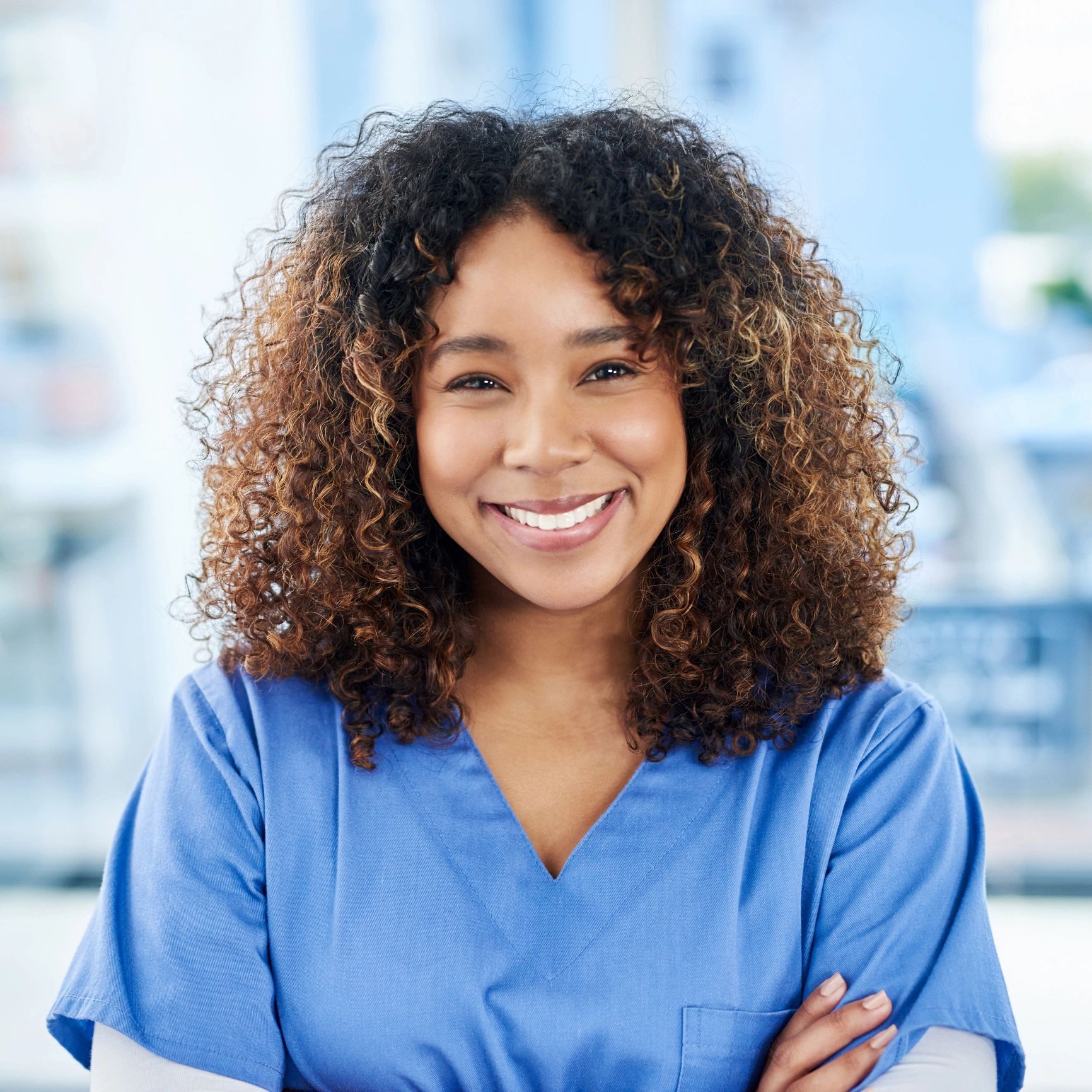 Portrait of a professional nurse smiling