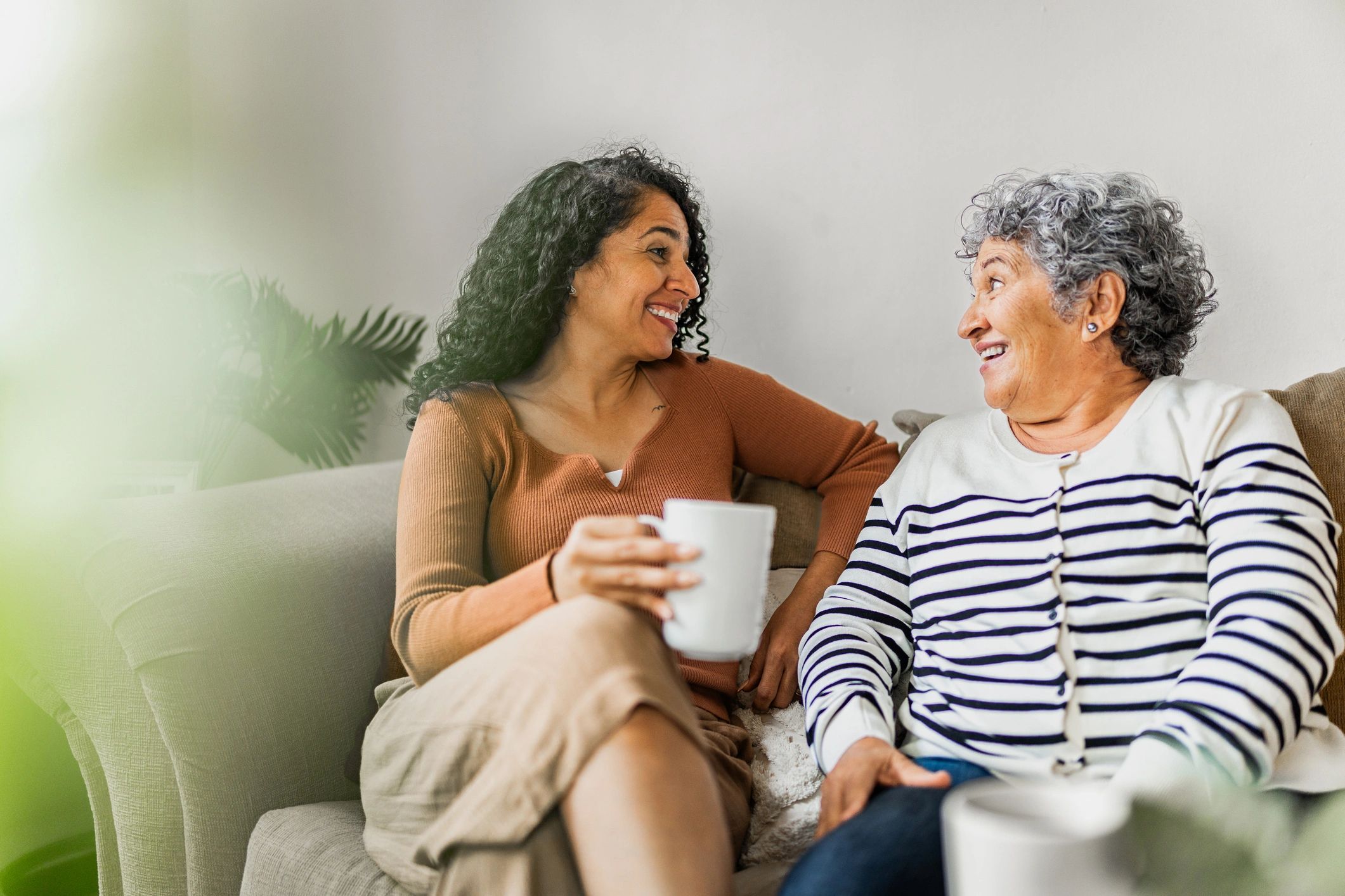 Family member offering reassurance and companionship